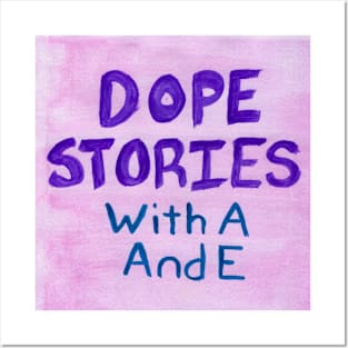 Dope Stories Podcast Purple wc logo Posters and Art